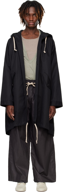 Photo: Jan-Jan Van Essche Black O-Project Ventile Gabardine Parka Coat
