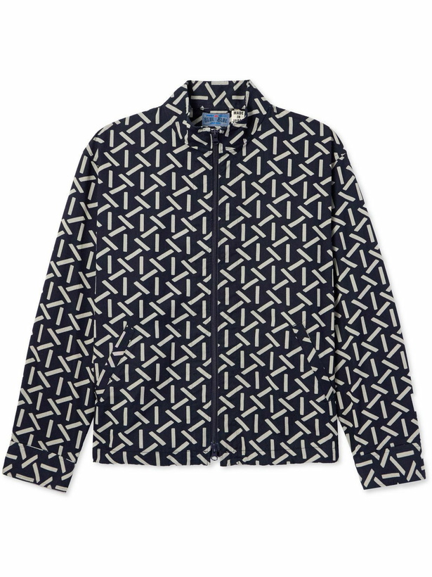 Photo: Blue Blue Japan - Printed Cotton and Nylon-Blend Twill Jacket - Blue