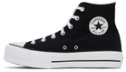 Converse Black & White Chuck Taylor All Star Platform Hi Sneakers