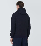 Brunello Cucinelli Cotton, silk, and cashmere hooded jacket