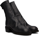 Guidi Black Back Zip Boots