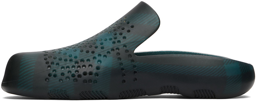 Burberry Blue Stingray Clogs