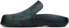Burberry Blue Stingray Clogs