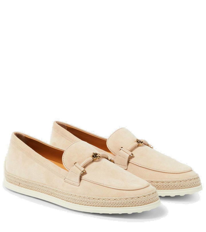 Photo: Tod's Double T Ring suede loafers