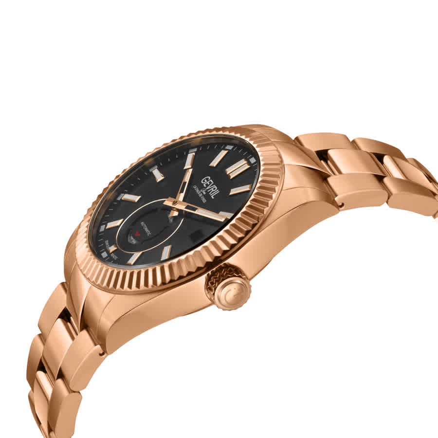 Gevril West Village Automatic Black Dial Mens Watch 48988B
