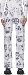 Maisie Wilen White Nebula Trousers