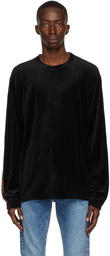 mastermind JAPAN Black & Red Velour Long Sleeve T-Shirt