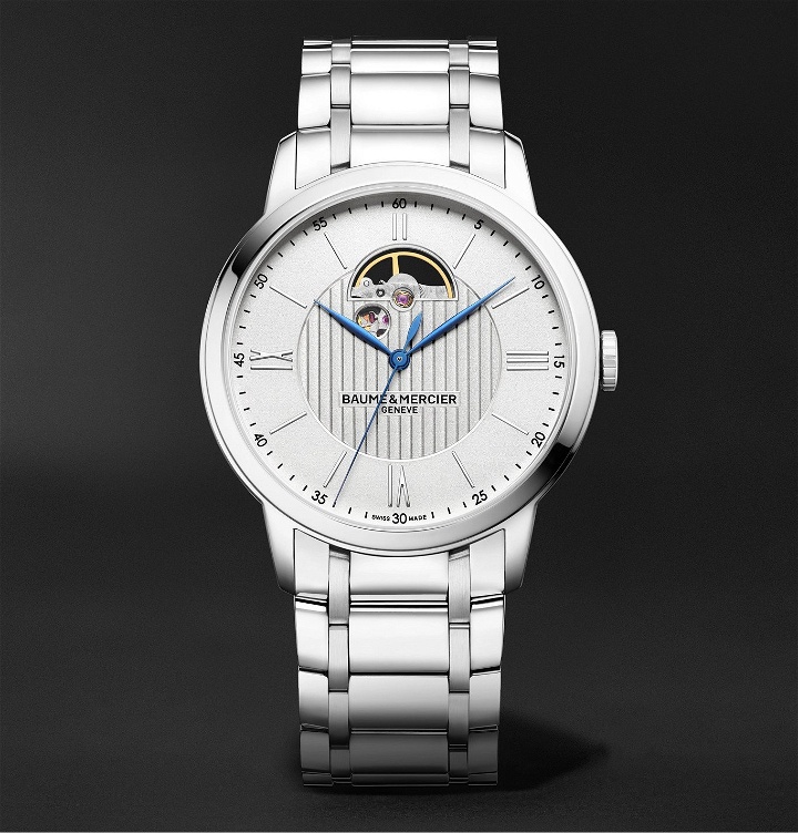 Photo: Baume & Mercier - Classima Automatic 42mm Stainless Steel Watch, Ref. No. MOA10525 - Silver