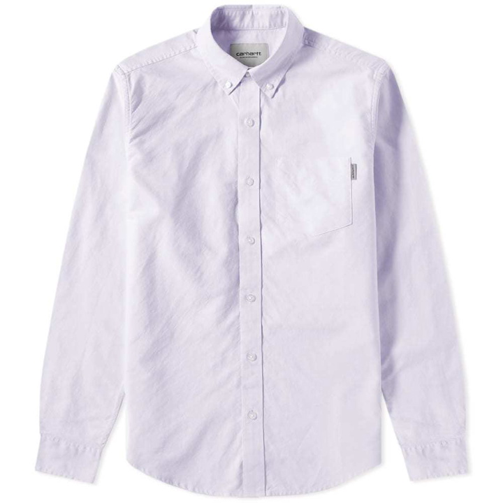 Photo: Carhartt Button Down Pocket Shirt Soft Lavender