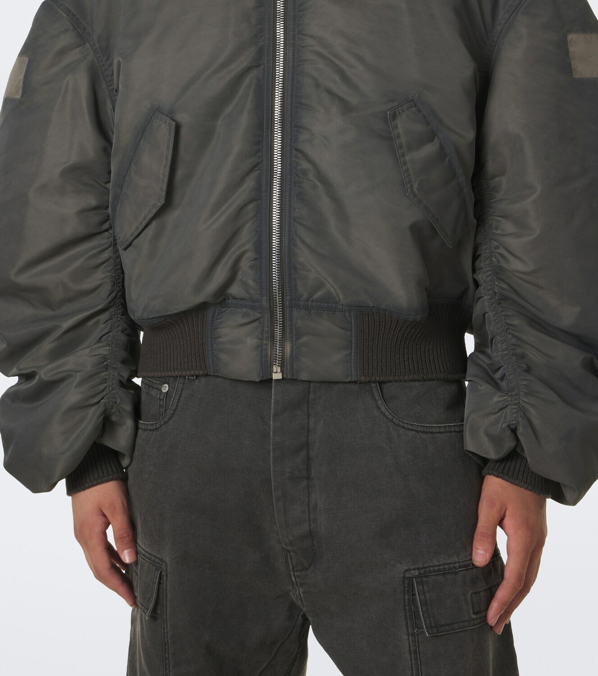 Rick Owens Secchia Flight satin bomber jacket