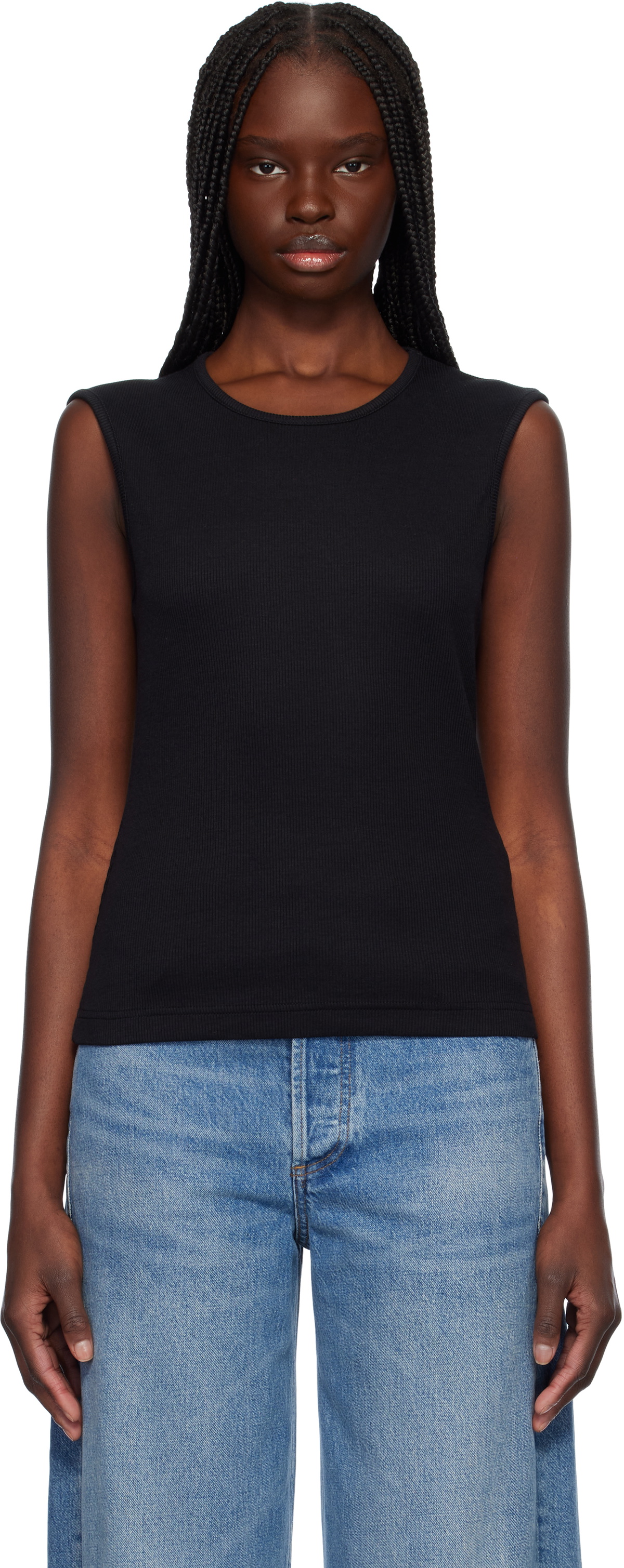 CDLP Black Rib Vest T-shirt