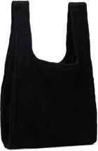 Black Comme des Garçons Black Wool Tweed Tote