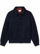 Brunello Cucinelli - Wool and Cashmere-Blend Blouson Jacket - Blue