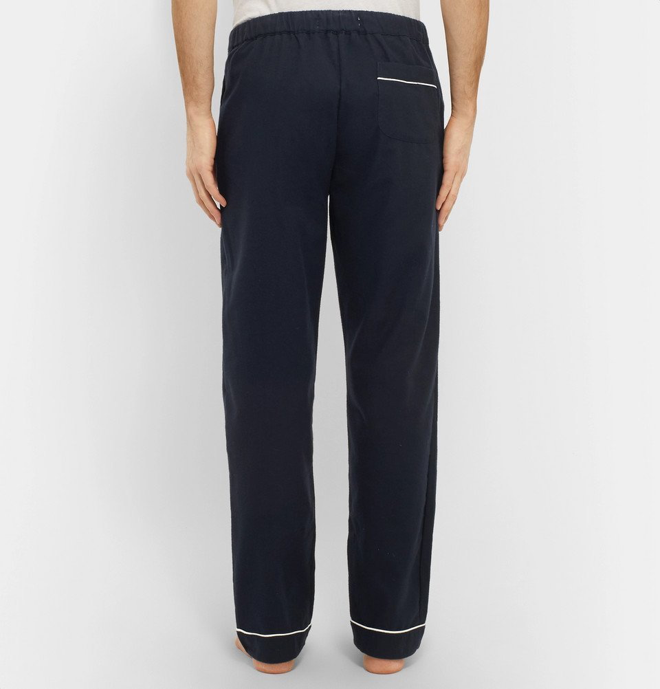 DESMOND & DEMPSEY Brushed Cotton-Twill Pyjama Trousers for Men