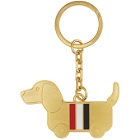 Thom Browne Gold Toy Icon Hector Keychain