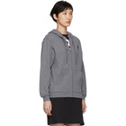 McQ Alexander McQueen Grey Classic Zip Hoodie