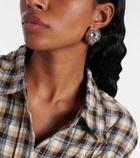 Acne Studios Asymmetric embellished earrings