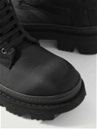 DRKSHDW by Rick Owens - Army Megatooth Canvas and Shell Lace-Up Boots - Black