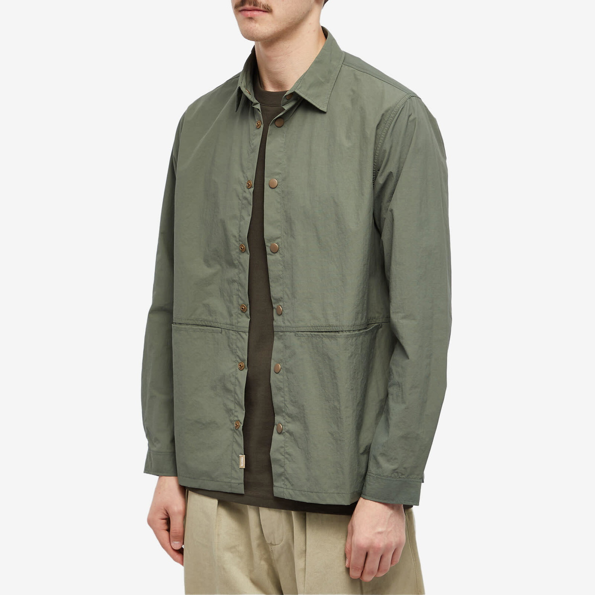 Kestin Men's Armadale Overshirt in Military Italian Nylon Kestin Hare