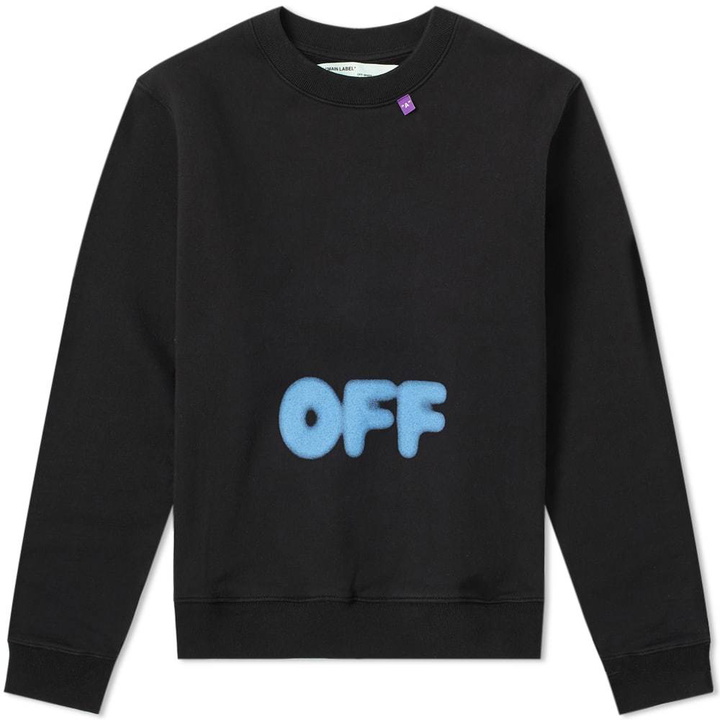 Photo: Off-White Blurred Off Crew Sweat Black