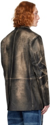 EYTYS Gray Cameron Leather Blazer