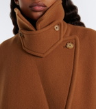 Chloé Double-breasted oversized wool-blend peacoat