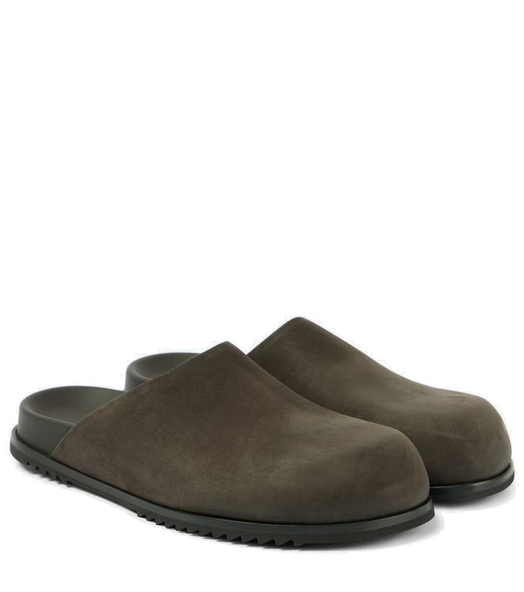 【関税＆送料込み】Rick Owens Geth Leather Slides Rick Owens - Geth leather platform slides Rick Owens