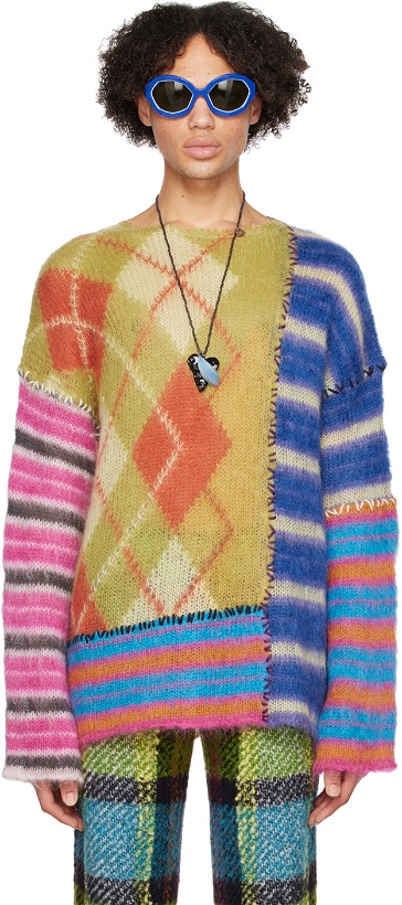 Photo: Marni Multicolor Patchwork Sweater
