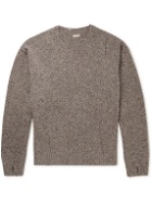 KAPITAL - Distressed Intarsia Wool Sweater - Gray