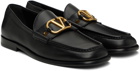 Valentino Garavani Black VLogo Loafers