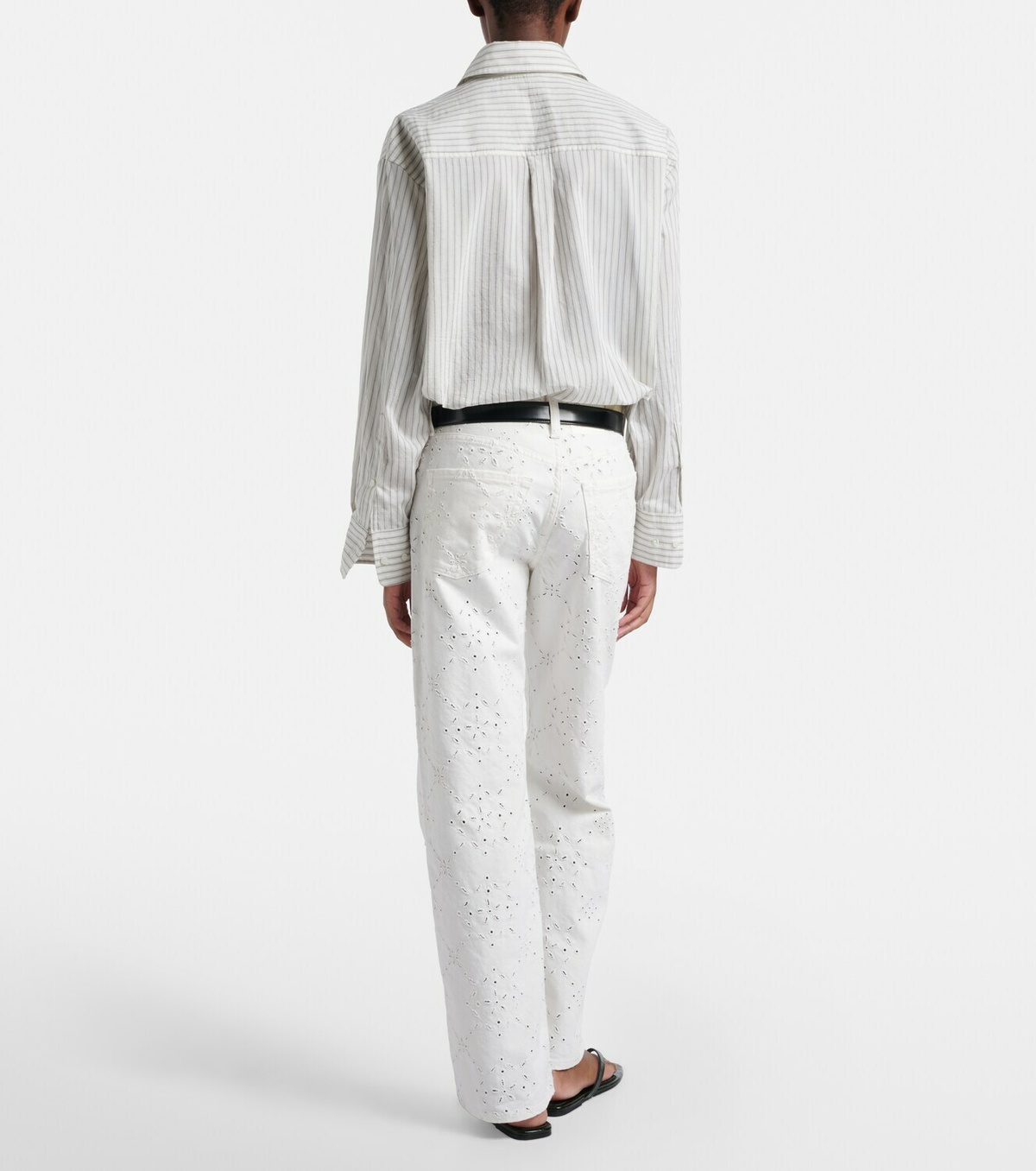 Citizens of Humanity Lindz broderie anglaise straight jeans