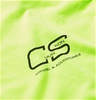CMMN SWDN - Ridley Logo-Print Neon Cotton-Jersey T-Shirt - Men - Yellow