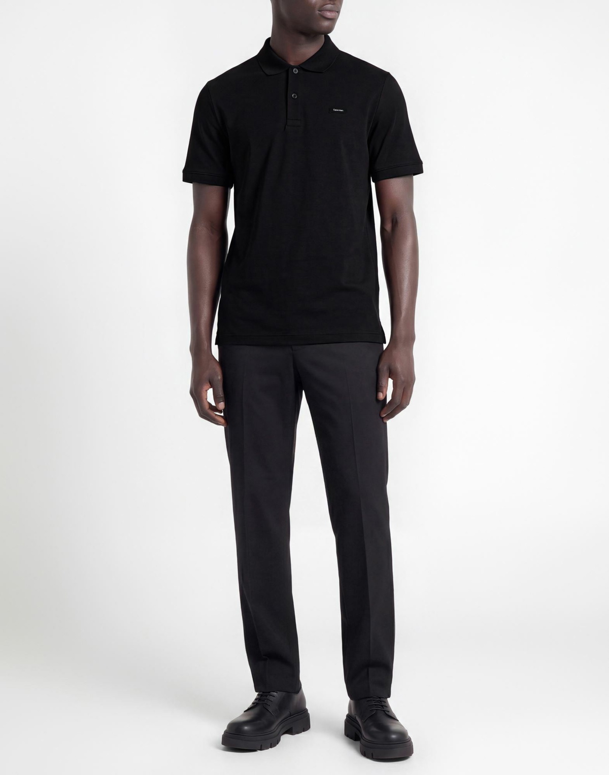 Calvin Klein Mens Polo shirt in Black