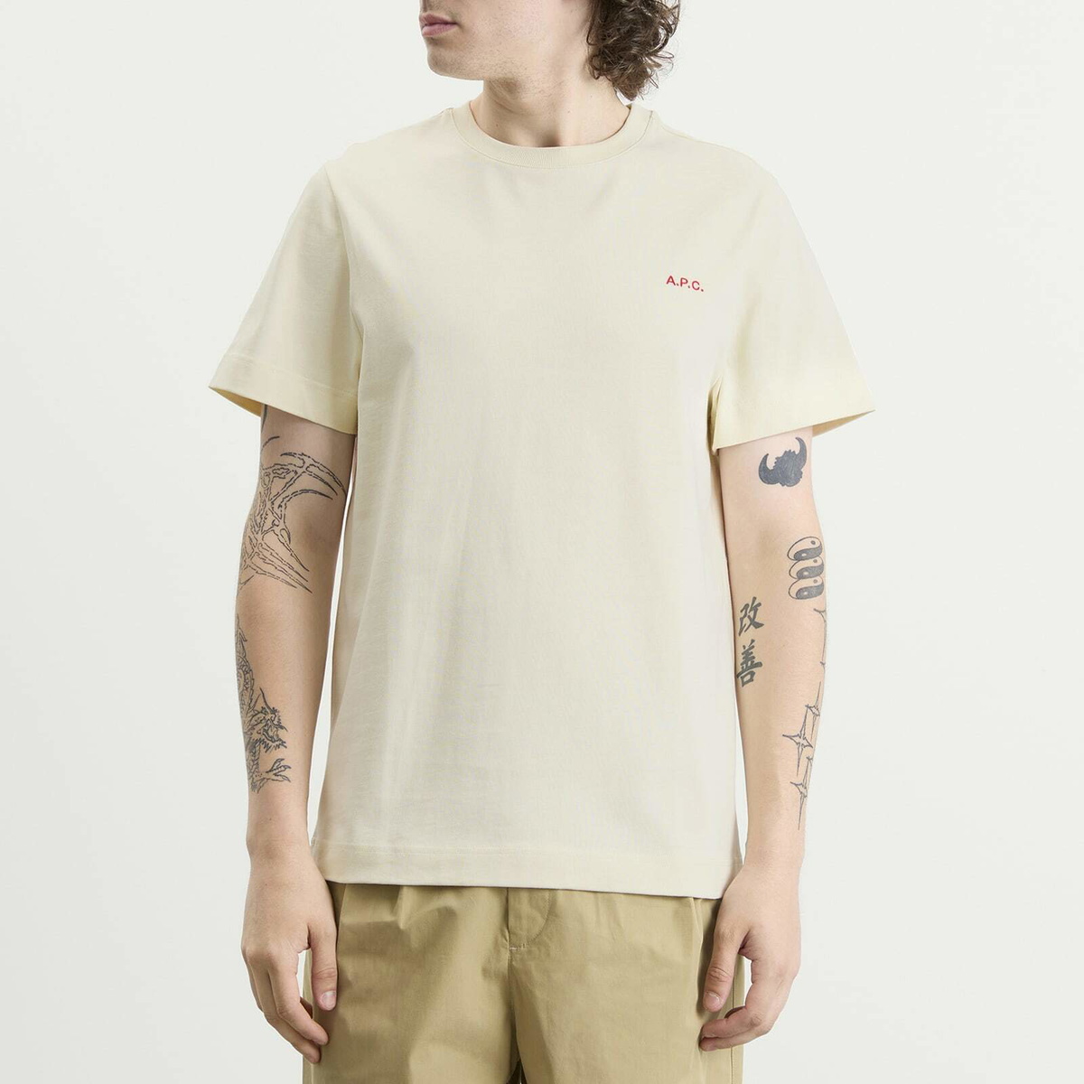 A.P.C. Men's Oliver Heavyweight T-Shirt in White