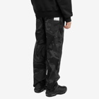 Men's AAPE College Jacquard Camo Pants in Black