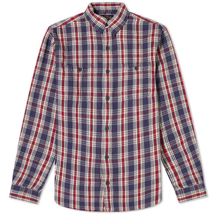 Photo: RRL Farell Checked Flannel Overshirt