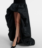 Stella McCartney Asymmetric crêpe and jersey gown