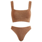 Hunza G Women's Xandra Bikini in Metallic Cocoa 