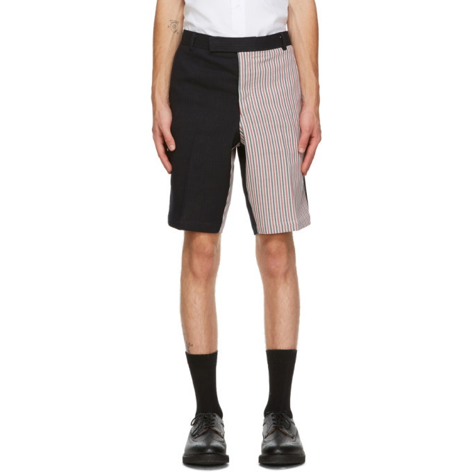 Photo: Thom Browne Navy Double Face Shorts