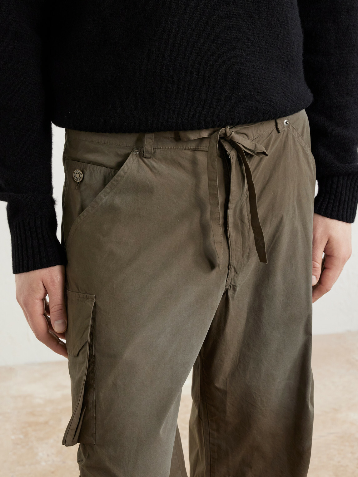 424 - Straight-Leg Cotton-Poplin Cargo Shorts - Green
