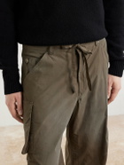 424 - Straight-Leg Cotton-Poplin Cargo Shorts - Green