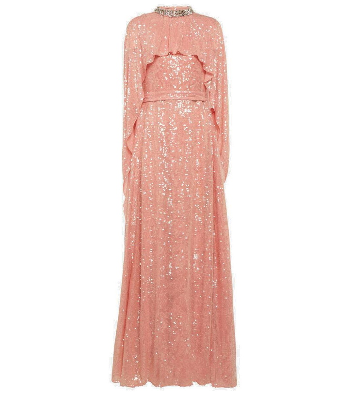 Photo: Erdem Sequined cape gown