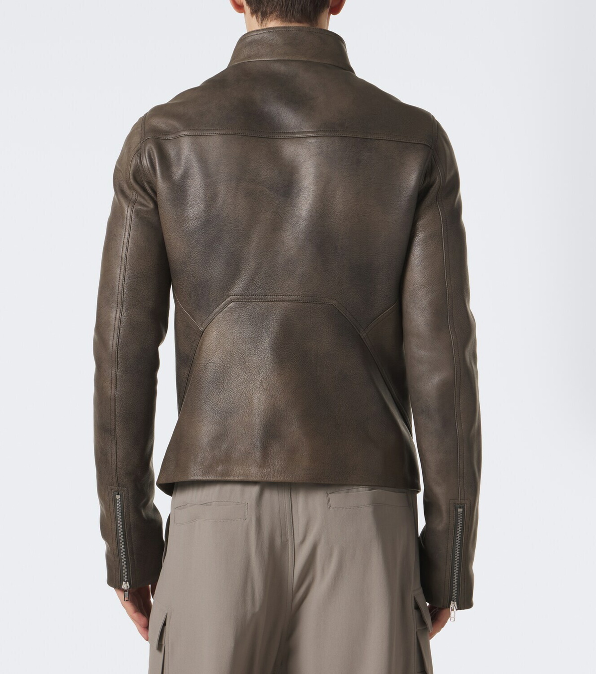 Rick Owens Release leather biker jacket