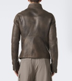 Rick Owens Release leather biker jacket