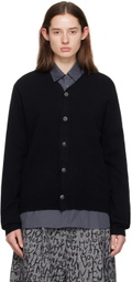 Comme des Garçons Shirt Black Y-Neck Cardigan
