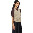 ssstein Khaki Suvin Cotton Tank Top