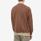 General Admission Men's Thermal Cardigan in Dark Taupe