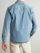 Mr P. - Denim Western Shirt - Blue