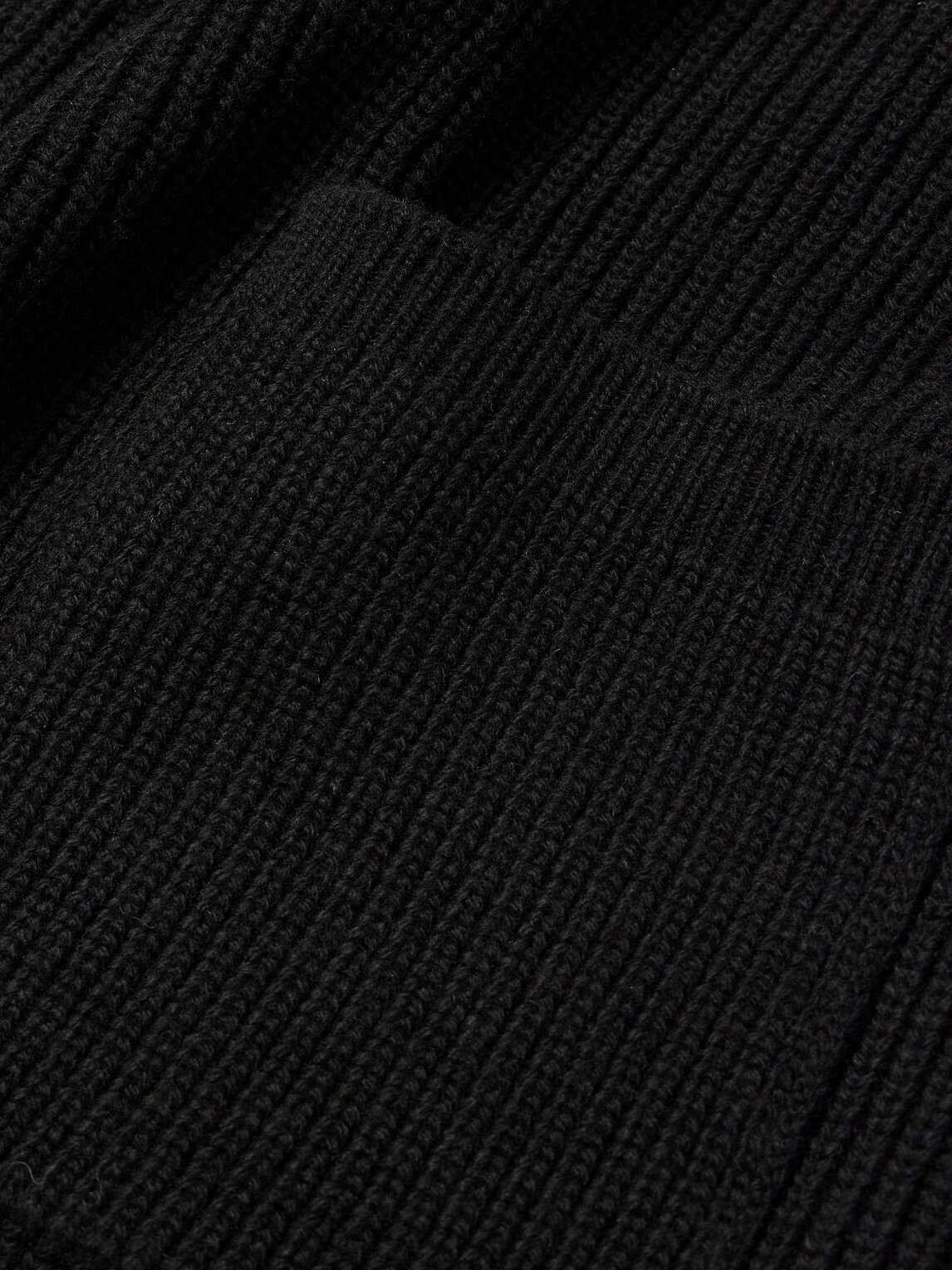 FrizmWORKS - Ribbed Wool-Blend Cardigan - Black