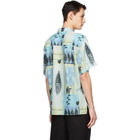 Andersson Bell Blue and Green Fish Flower Shirt